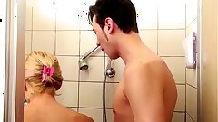German Step-Mom help Son in Shower increased by Seduce to Fuck